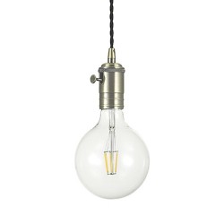 IDEAL-LUX DOC SP1 SOSPENSIONE CON COPRIPORTALAMPADA COLOR BRUNITO 60W E27