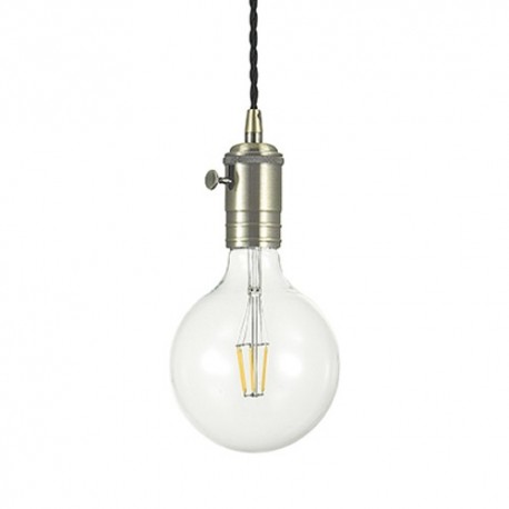 IDEAL-LUX DOC SP1 SOSPENSIONE CON COPRIPORTALAMPADA COLOR BRUNITO 60W E27