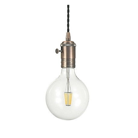 IDEAL-LUX DOC SP1 SOSPENSIONE CON COPRIPORTALAMPADA COLOR RAME 60W E27