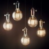 IDEAL LUX DOC SP1 SOSPENSIONE CON COPRIPORTALAMPADA COLOR PIOMBO 60W E27