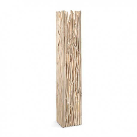 IDEAL-LUX DRIFTWOOD PT2 LAMPADA DA TERRA CON STRUTTURA DI RAMI IN LEGNO NATURALE 2x60W E27