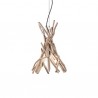IDEAL LUX DRIFTWOOD SP1 SOSPENSIONE CON STRUTTURA IN RAMI DI LEGNO NATURALE 60W E27