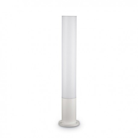 IDEAL-LUX EDO OUTDOOR PT1 ROUND LAMPADA DA TERRA IN ALLUMINIO BIANCO E POLICARBONATO 15W GX53 IP44