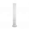 IDEAL-LUX EDO OUTDOOR PT1 ROUND LAMPADA DA TERRA IN ALLUMINIO BIANCO E POLICARBONATO 15W GX53 IP44