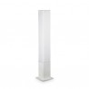 IDEAL-LUX EDO OUTDOOR PT1 SQUARE LAMPADA DA TERRA IN ALLUMINIO BIANCO E POLICARBONATO 15W GX53 IP44