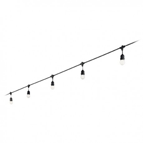 IDEAL-LUX FIESTA SP5 CAVO A SOSPENSIONE CON PORTALAMPADA E OCCHIELLI DI ANCORAGGIO 5x15W IP44