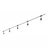 IDEAL LUX FIESTA SP5 CAVO A SOSPENSIONE CON PORTALAMPADA E OCCHIELLI DI ANCORAGGIO 5x15W IP44
