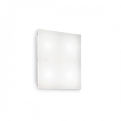 IDEAL-LUX FLAT PL1 D20 PLAFONIERA IN METALLO CON DIFFUSORE IN LASTRA DI ACRILICO SATINATO