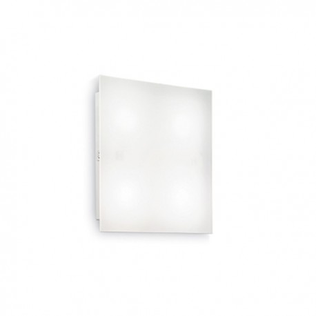 IDEAL-LUX FLAT PL1 D20 PLAFONIERA IN METALLO CON DIFFUSORE IN LASTRA DI ACRILICO SATINATO