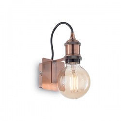 IDEAL-LUX FRIDA AP1 APPLIQUE CON PORTALAMPADA IN METALLO COLOR RAME ANTICO 60W  E27