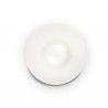 IDEAL LUX GLORY PL2 D40 PLAFONIERA IN VETRO BIANCO SOFFIATO CON FINITURA IN NICKEL SATINATO 2x40W G9