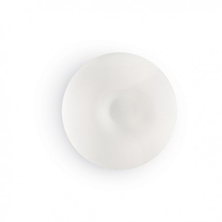 IDEAL LUX GLORY PL3 D50 PLAFONIERA IN VETRO BIANCO SOFFIATO CON FINITURA IN NICKEL SATINATO 3x60W E27