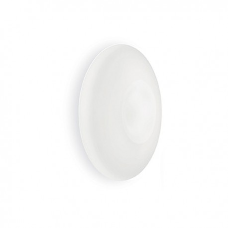 IDEAL LUX GLORY PL5 D60 PLAFONIERA IN VETRO BIANCO SOFFIATO CON FINITURA IN NICKEL SATINATO 5x60W E27