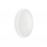 IDEAL LUX GLORY PL5 D60 PLAFONIERA IN VETRO BIANCO SOFFIATO CON FINITURA IN NICKEL SATINATO 5x60W E27