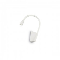 IDEAL LUX GOOSE AP1 APPLIQUE LED IN ALLUMINIO BIANCA CON BRACCIO FLESSIBILE 3W 200lm