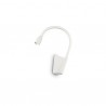IDEAL LUX GOOSE AP1 APPLIQUE LED IN ALLUMINIO BIANCA CON BRACCIO FLESSIBILE 3W 200lm