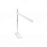 IDEAL LUX GRU TL105 LAMPADA DA TAVOLO LED CON ASTA CROMO E DIFFUSURE BIANCO RUOTABILE E REGOLABILE 