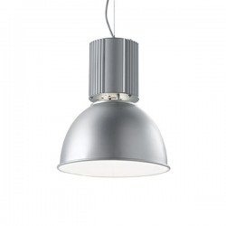 IDEAL LUX HANGAR SP1 SOSPENSIONE IN ALLUMINIO CON INTERNO SMALTATO BIANCO 60W E27