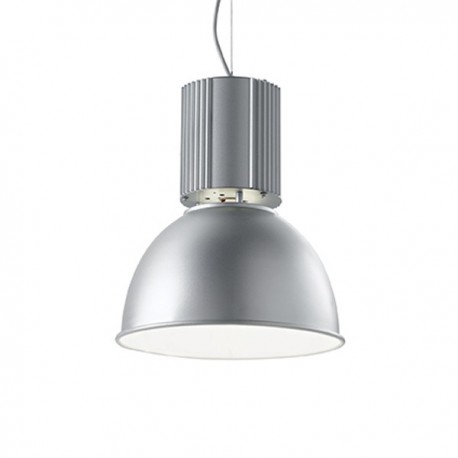 IDEAL LUX HANGAR SP1 SOSPENSIONE IN ALLUMINIO CON INTERNO SMALTATO BIANCO 60W E27