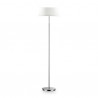IDEAL LUX HILTON PT2 LAMPADA DA TERRA CROMO CON PARALUME RIVESTITO DI COLORE BIANCO 2x40W E14