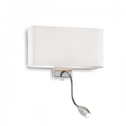 IDEAL LUX HOTEL AP2 APPLIQUE CON PARALUME E DOPPIA SORGENTE LUMINOSA
