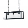 IDEAL LUX IGOR SP3 SOSPENSIONE IN METALLO NERA CON DIFFUSORE IN VETRO 3x60W E27