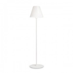 IDEAL LUX ITACA PT1 LAMPADA DA TERRA IN METALLO E DIFFUSORE CONICO OPALE IP44