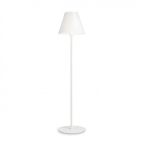 IDEAL LUX ITACA PT1 LAMPADA DA TERRA IN METALLO E DIFFUSORE CONICO OPALE IP44