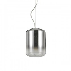IDEAL LUX KEN SP1 SMALL SOSPENSIONE CROMATA CON DIFFUSORE IN VETRO 60W E27