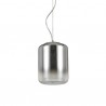 IDEAL LUX KEN SP1 SMALL SOSPENSIONE CROMATA CON DIFFUSORE IN VETRO 60W E27