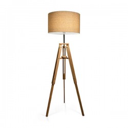 IDEAL LUX KLIMT PT1 LAMPADA DA TERRA CON STRUTTURA A TREPPIEDE E PARALUME RIVESTITO 60W E27