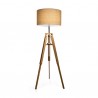 IDEAL LUX KLIMT PT1 LAMPADA DA TERRA CON STRUTTURA A TREPPIEDE E PARALUME RIVESTITO 60W E27