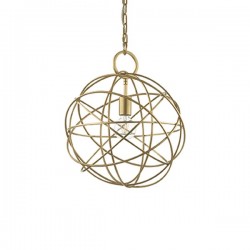 IDEAL LUX KONSE SP1 SOSPENSIONE IN METALLO RIFINITA  IN ORO SCURO SATINATO 60W