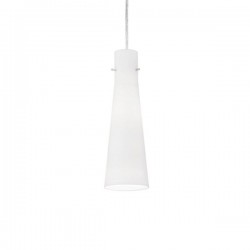 IDEAL LUX KUKY SP1 SOSPENSIONE IN METALLO CROMATO CON DIFFUSORE IN VETRO 60W E27