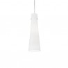 IDEAL LUX KUKY SP1 SOSPENSIONE IN METALLO CROMATO CON DIFFUSORE IN VETRO 60W E27