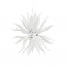 IDEAL LUX LEAVES SP12 SOSPENSIONE IN METALLO E VETRO SOFFIATO MODELLATO A MANO 12x40W G9