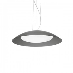 IDEAL LUX LENA SP3 D64 SOSPENSIONE GRIGIA CON DIFFUSORE IN DOPPIO VETRO 3x60W E27