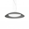 IDEAL LUX LENA SP3 D64 SOSPENSIONE GRIGIA CON DIFFUSORE IN DOPPIO VETRO 3x60W E27