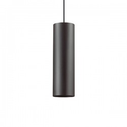 IDEAL LUX LOOK SP1 BIG SOSPENSIONE IN METALLO NERO CON CAVO IN TESSUTO 50W GU10