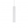 IDEAL LUX LOOK SP1 SMALL SOSPENSIONE IN METALLO BIANCO CON CAVO IN TESSUTO 50W GU10