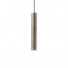 IDEAL LUX LOOK SP1 SMALL SOSPENSIONE IN METALLO BRUNITO CON CAVO IN TESSUTO 50W GU10