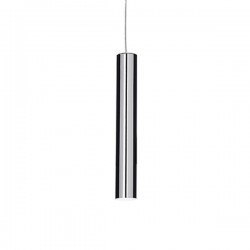 IDEAL LUX LOOK SP1 SMALL SOSPENSIONE CROMATA CON CAVO IN TESSUTO 50W GU10