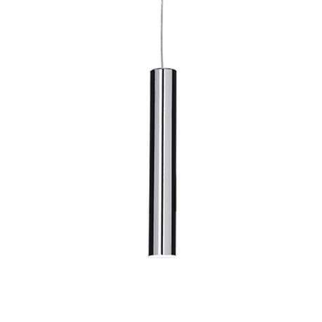 IDEAL LUX LOOK SP1 SMALL SOSPENSIONE CROMATA CON CAVO IN TESSUTO 50W GU10