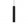 IDEAL LUX LOOK SP1 SMALL SOSPENSIONE IN METALLO NERO CON CAVO IN TESSUTO 50W GU10