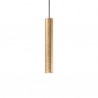 IDEAL LUX LOOK SP1 SMALL SOSPENSIONE IN METALLO ORO CON CAVO IN TESSUTO 28W GU10