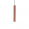 IDEAL LUX LOOK SP1 SMALL SOSPENSIONE IN METALLO RAME CON CAVO IN TESSUTO 28W GU10