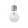 IDEAL LUX LUCE MAX SP1 BIG SOSPENSIONE CON DIFFUSORE IN VETRO E FINITURA INTERNA IN ALLUMINIO 60W E27