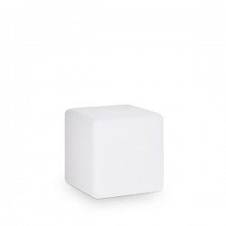 IDEAL LUX LUNA PT1 D30 LAMPADA DA TERRA BIANCA OPACA 60W E27 IP44