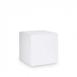 IDEAL LUX LUNA PT1 D40 LAMPADA DA TERRA BIANCA OPACA 60W E27 IP44