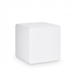 IDEAL LUX LUNA PT1 D50 LAMPADA DA TERRA BIANCA OPACA 60W E27 IP44